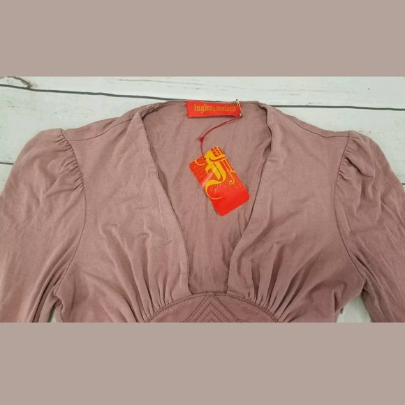 Ingwa Melero Jersey Lotus Mini Dress Size Small - Picture 3 of 8